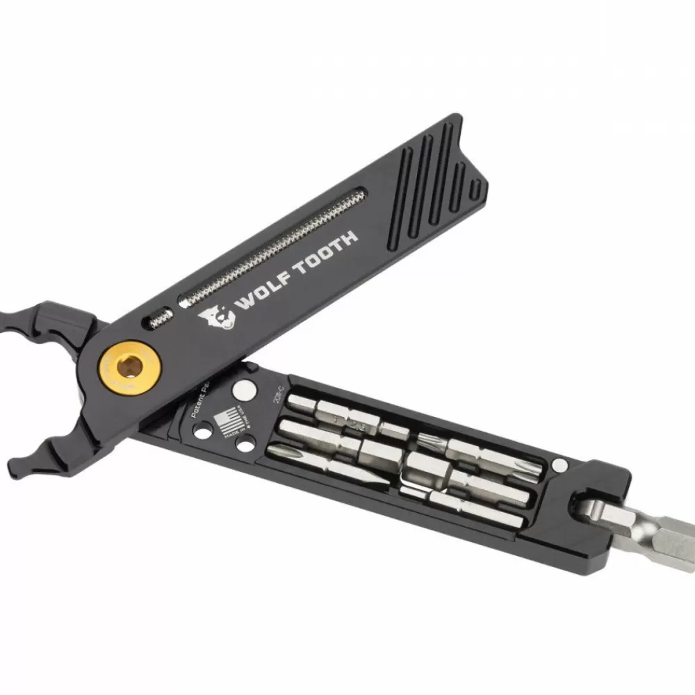 Wolf Tooth Discount 8-Bit Pack Pliers Black / Gold -Bike Accessories