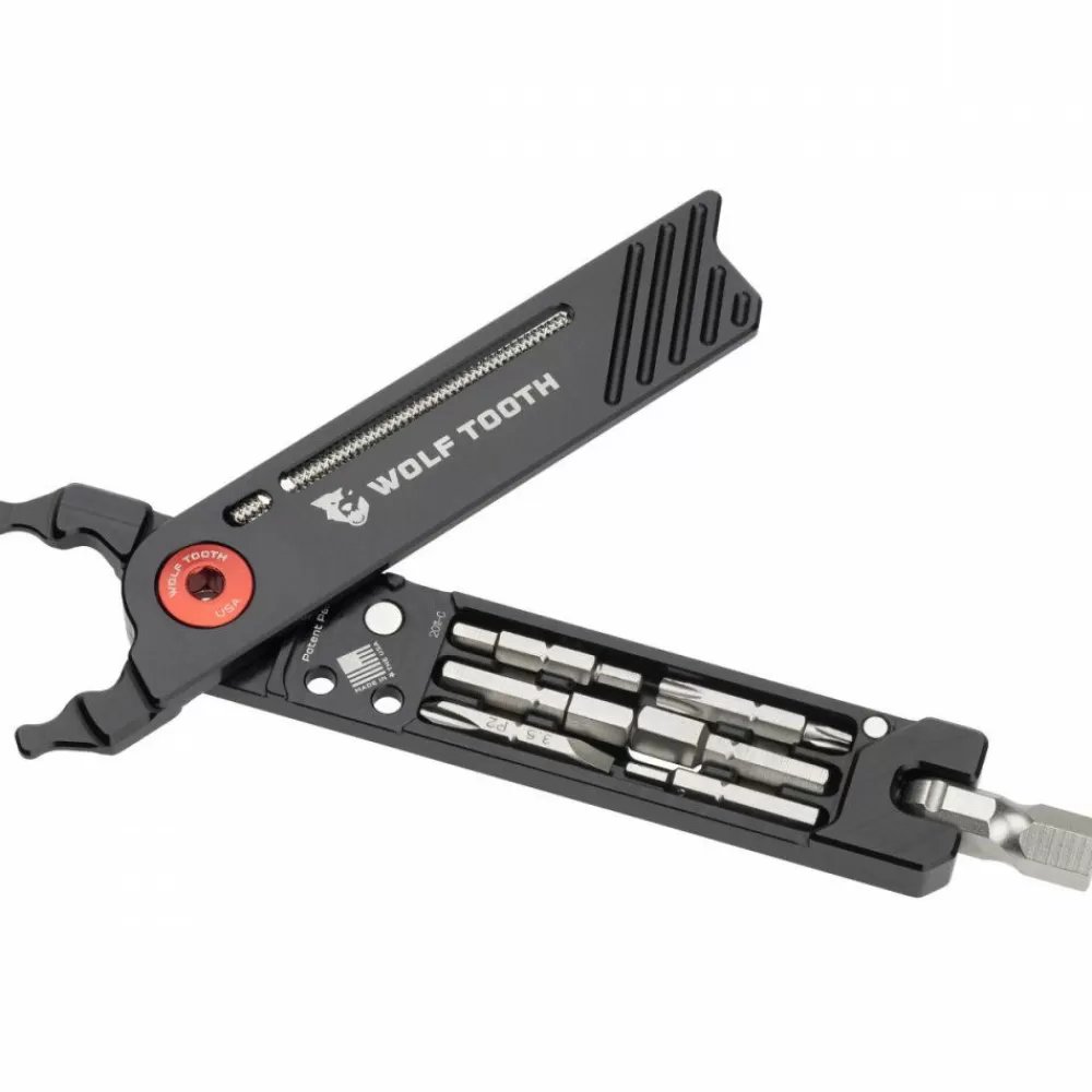 Wolf Tooth Online 8-Bit Pack Pliers Black / Red -Bike Accessories