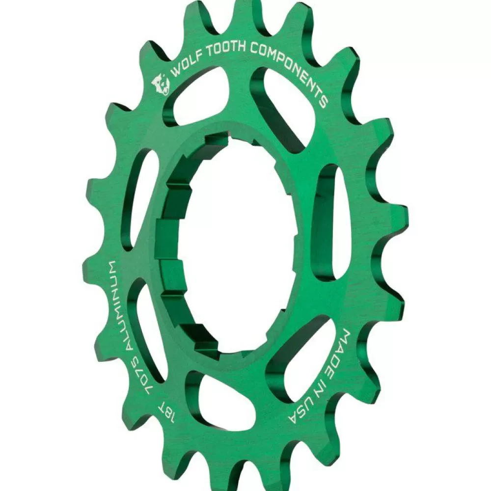 Wolf Tooth Online Single Speed Cog Cnc Aluminium Green -Parts