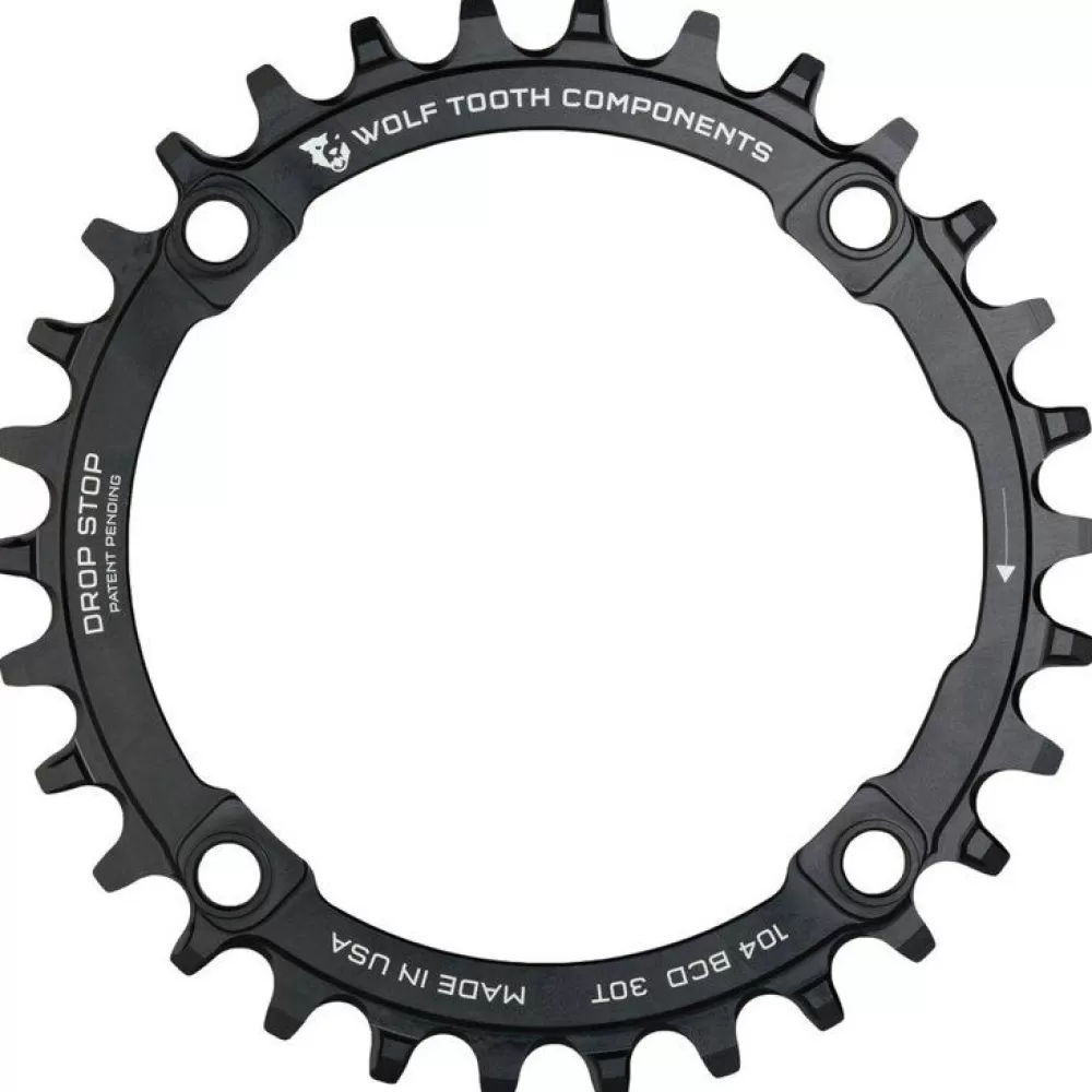 Wolf Tooth Sale Single Chainring 104Mm Drop Stop Black -Parts