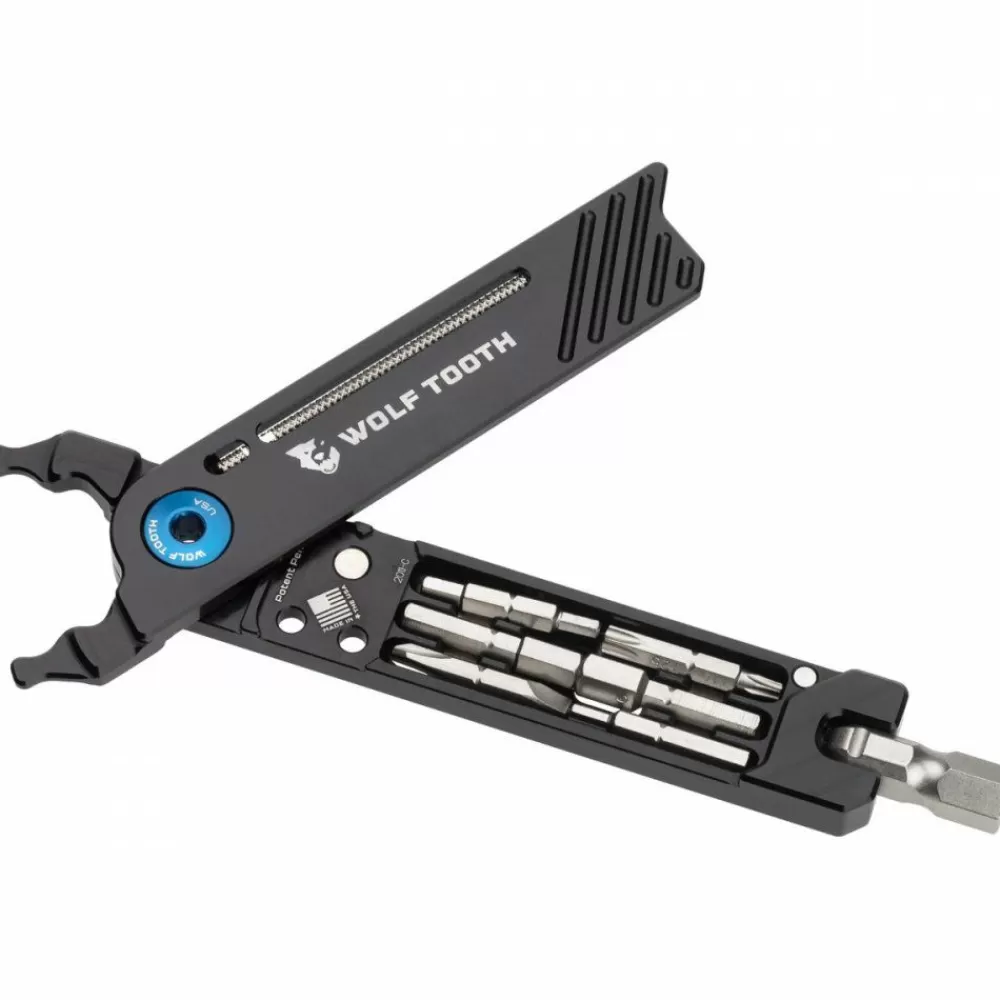 Wolf Tooth Wholesale 8-Bit Pack Pliers Black / Blue -Bike Accessories