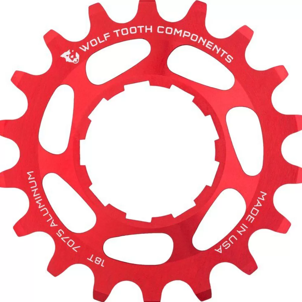 Wolf Tooth Wholesale Single Speed Cog Cnc Aluminium Red -Parts