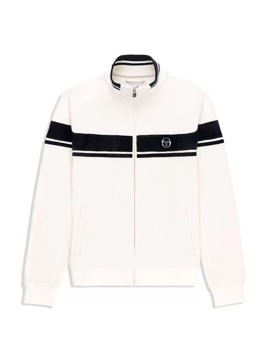 Jackets>Sergio Tacchini Damarindo Velour Track Jacket- Gardenia